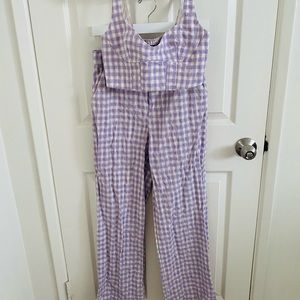 Two Piece Zara crop top and high waisted pant